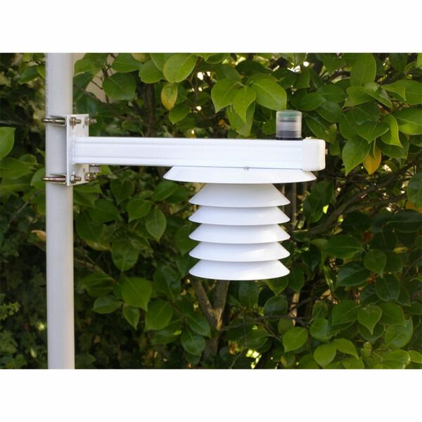 Intech Weather Station THP-LE-LB-CL (Temperature, Humidity and Barometric Pressure sensors, all housed in Solar Radiation Shield, with Light Energy Sensor, mounted on L Bar)