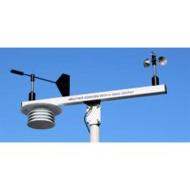 T Bar Mounting Arm with Wind Speed, Wind Direction and Solar Radiation Shield