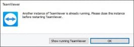 Team-viewer-already-running