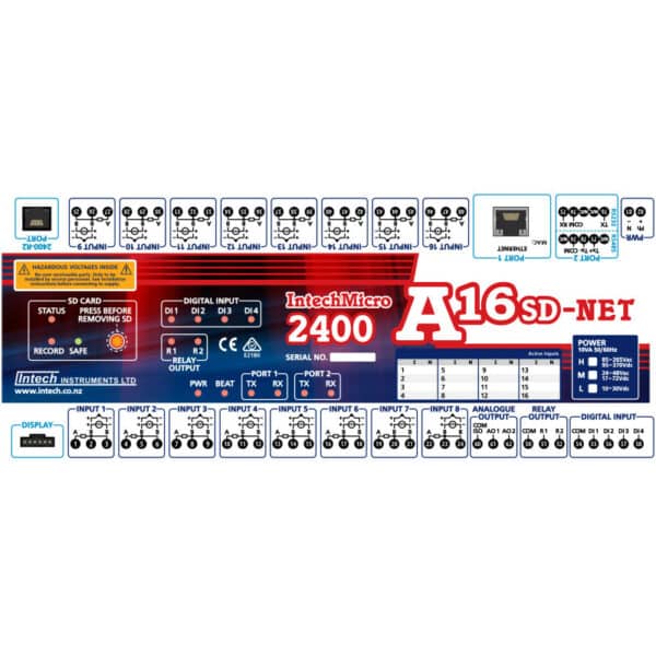 Intech 2400-A16-SD Label