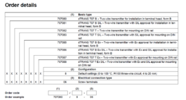 Ordering Information dTRANS T07