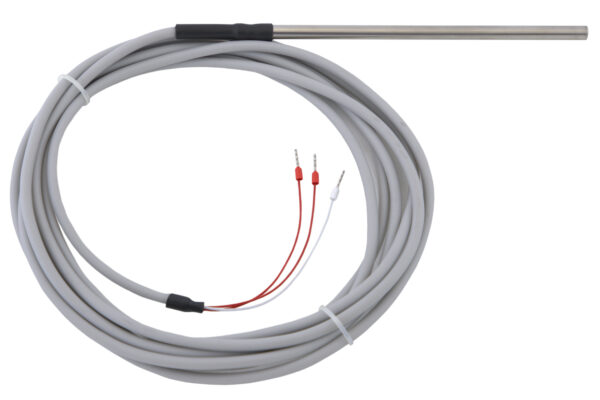 Temperature probe with lead