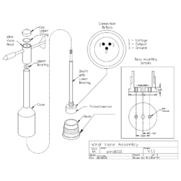 Wind Direction Vane assembly WD-CL